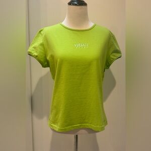 Versace Sport 90s neon green baby tee